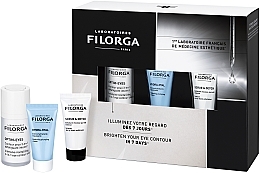 Gesichtspflegeset - Filorga Brightening Basic Coffret (Augencreme 15ml + Gesichtscreme 15ml + Gesichtspeeling 15ml) — Bild N1