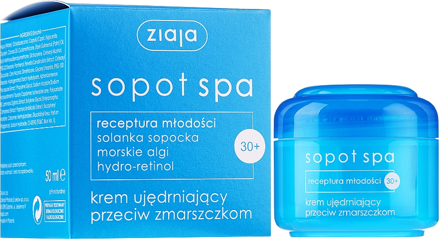 Straffende Gesichtscreme 30+ - Ziaja Sopot Spa Firming Cream — Bild N1