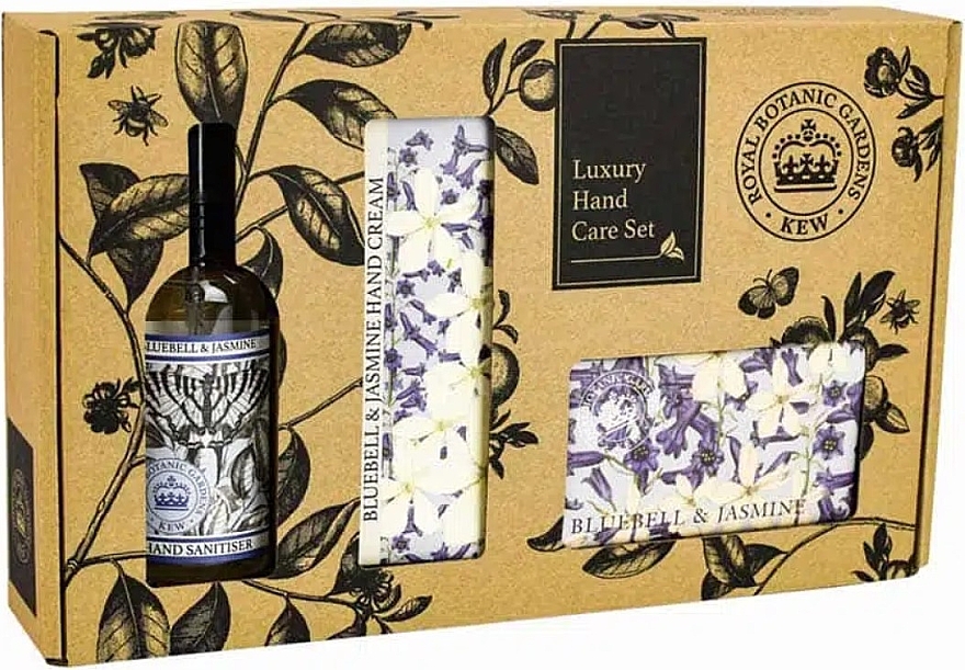 Handpflegeset - The English Soap Company Kew Gardens Bluebell & Jasmine Hand Care Gift Box  — Bild N1