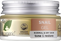 Düfte, Parfümerie und Kosmetik Beruhigendes Gesichts- und Körpergel mit Schneckenextrakt - Dr. Organic Bioactive Skincare Snail Gel