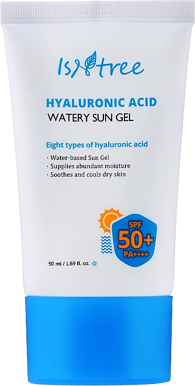 Sonnenschutzgel für das Gesicht mit Hyaluronsäure SPF 50+ - Isntree Hyaluronic Acid Watery Sun Gel SPF 50+ PA++++ — Bild N1