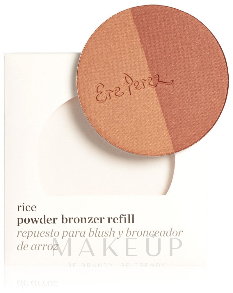 Puder-Bronzer für das Gesicht - Ere Perez Rice Powder Bronzer Refill — Bild Tulum