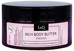 Düfte, Parfümerie und Kosmetik Feuchtigkeitsspendende und regenerierende Körperbutter mit Pfingstrosenextrakt - LaQ Rich Body Butter