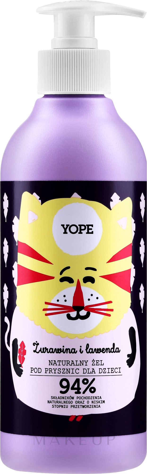 Natürliches Duschgel mit Cranberry und Lavendel für Kinder - Yope — Bild 400 ml