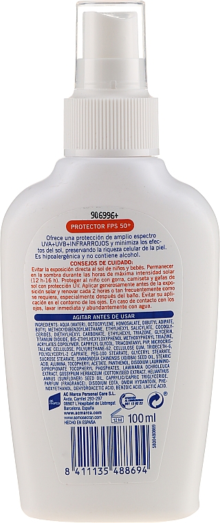 Sonnenschutzmilch-Spray für empfindliche und atopische Haut SPF 50+ - Denenes Sun Protective Milk SPF50+ — Bild N2