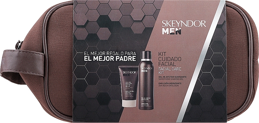 Set - Skeyndor Men Facial Care Kit (shv/gel/150ml + emulsion/50ml) — Bild N1