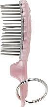 Haarbürsten-Schlüsselanhänger für Kinder hellrosa - Tangle Angel Baby Brush Pink — Bild N2