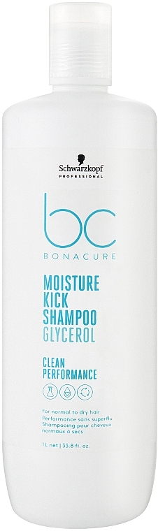 Shampoo für normales bis trockenes Haar mit Glycerin - Schwarzkopf Professional Bonacure Moisture Kick Shampoo Glycerol — Bild N3