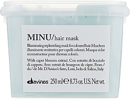 Nährende feuchtigkeitsspendende und farbschützende Maske für gefärbtes Haar - Davines Minu Mask  — Bild N2