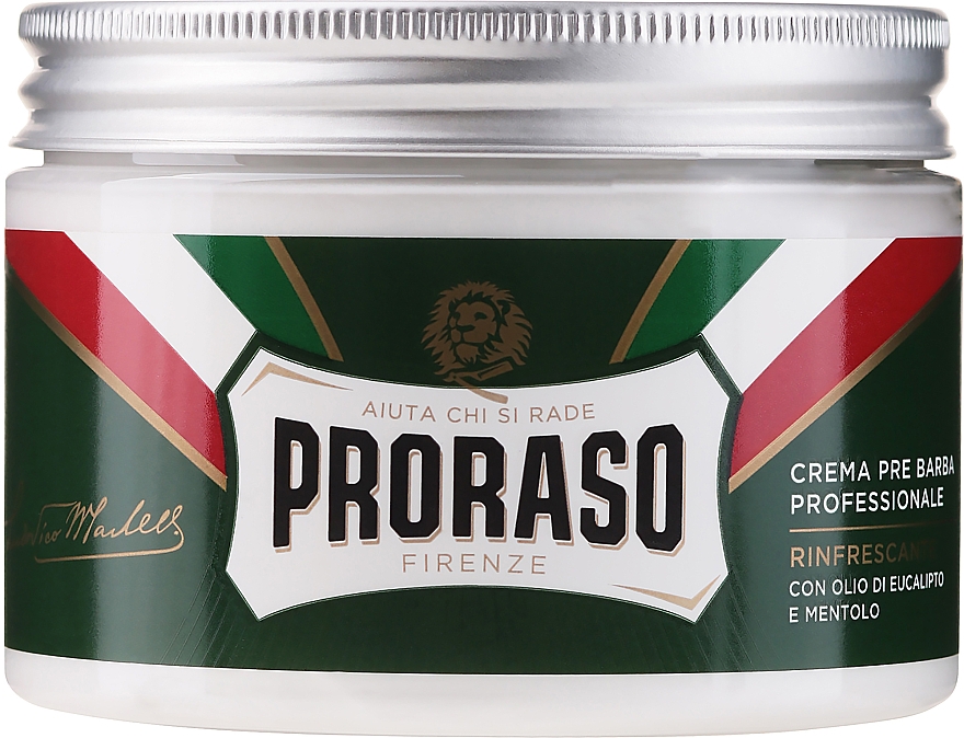 Pre Shave Creme mit Menthol und Eukalyptus - Proraso Green Pre Shaving Cream