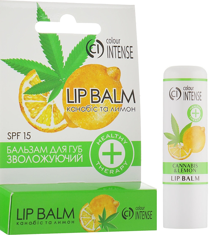 Feuchtigkeitsspendender Lippenbalsam Cannabis und Zitrone - Colour Intense Cannabis and Lemon Lip Balm — Bild N1