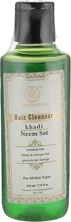 Natürliches Kräutershampoo Neem Sat - Khadi Natural Ayurvedic Neem Sat Hair Cleanser — Bild N3