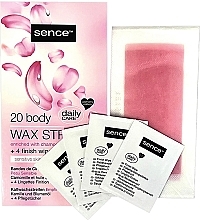 Düfte, Parfümerie und Kosmetik Enthaarungsstreifen für empfindliche Haut 20 St. - Sence Body Wax Strips Sensitive Skin