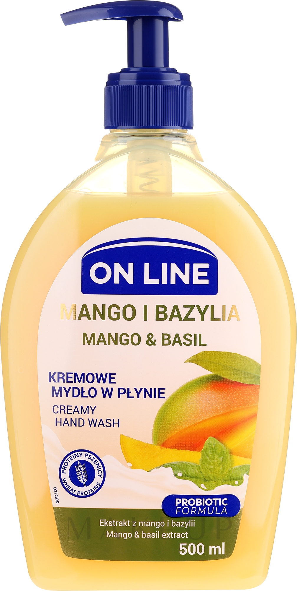 Flüssigseife mit Mango und Basilikum - On Line Mango & Basil Creamy Hand Wash — Bild 500 ml