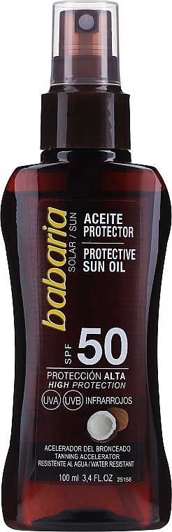 Sonnenschutzöl für den Körper SPF 50 - Babaria Sun Protective Sun Oil SPF50 — Bild N1