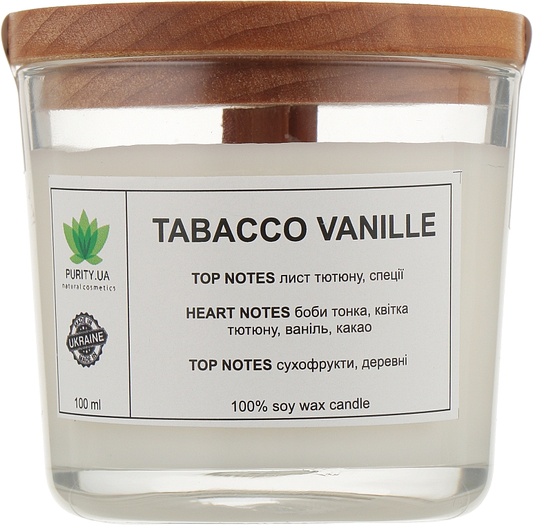 Duftkerze im Glas Tabacco Vanille - Purity Candle — Bild N1