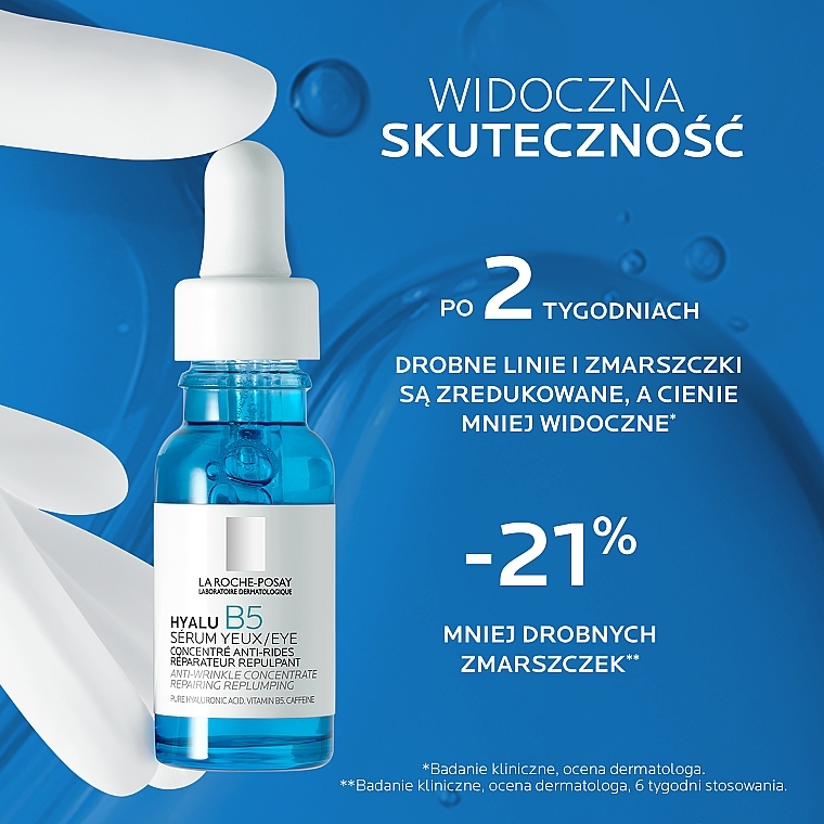 Dermatologisches Serum für empfindliche Haut um die Augen - La Roche-Posay Hyalu B5 Eye Serum — Bild N4