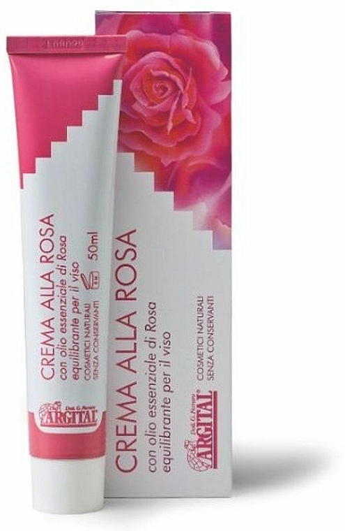 Gesichtscreme mit ätherischem Rosenöl - Argital Rose Cream