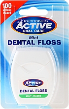 Düfte, Parfümerie und Kosmetik Gewachste Zahnseide mit Minzgeschmack 100 m - Beauty Formulas Active Oral Care Dental Floss Mint Waxed 100m