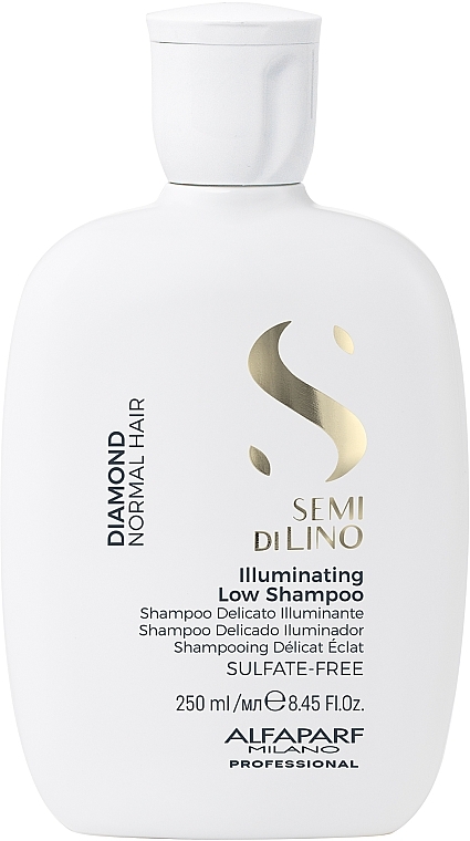 Haarshampoo für mehr Glanz mit Diamantpartikeln - AlfaParf Semi Di Lino Diamond Illuminating Low Shampoo — Bild N1