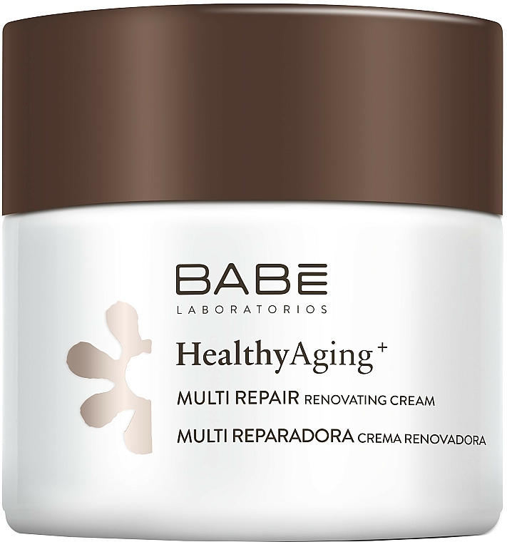 Multi-regenerierende Nachtcreme mit Anti-Aging-Komplex - Babe Laboratorios Healthy Aging Multi Repair Renovating Cream — Bild N1