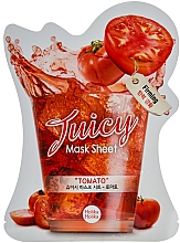 Düfte, Parfümerie und Kosmetik Tuchmaske mit Tomatensaft - Holika Holika Tomato Juicy Mask Sheet