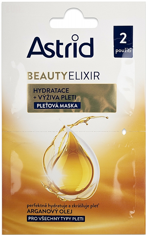 Pflegende Gesichtsmaske mit Arganöl - Astrid Beauty Elixir — Bild N1