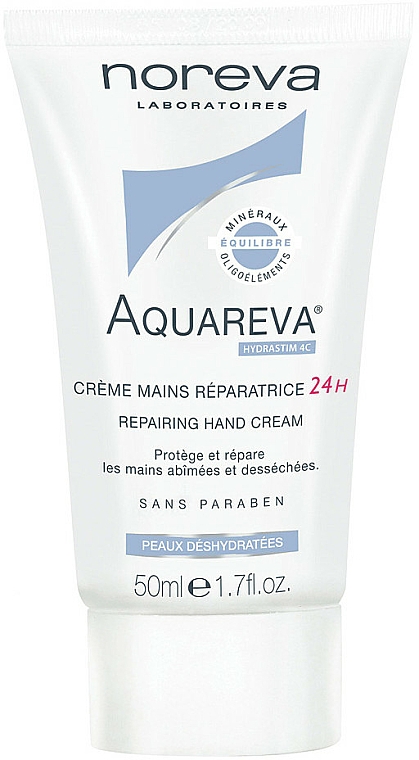 Reparierende Handcreme - Noreva Aquareva 24H Repairing Hand Cream — Bild N1
