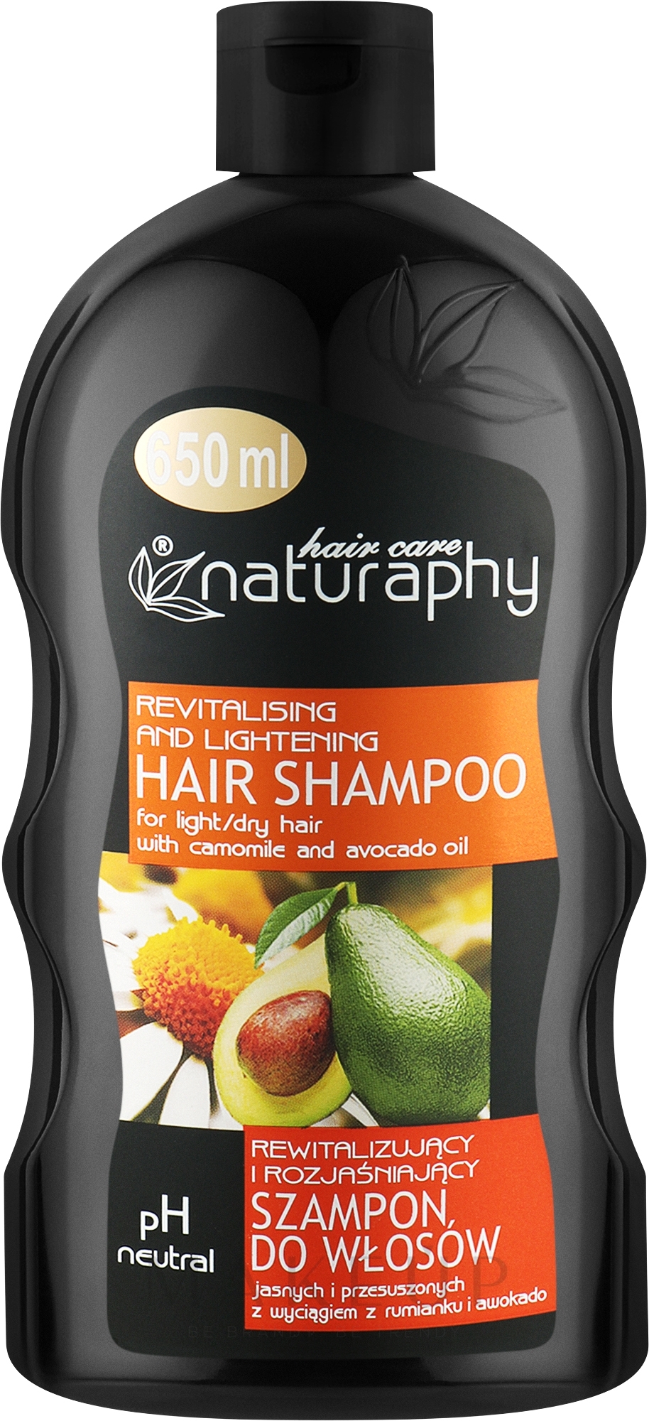 Shampoo mit Kamille und Avocadoöl für helles und trockenes Haar - Naturaphy Hair Shampoo — Bild 650 ml