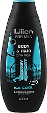 Düfte, Parfümerie und Kosmetik 2in1 Shampoo und Duschgel Ice Cool - Lilien For Men Body & Hair Shower & Shampoo