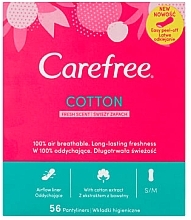 Düfte, Parfümerie und Kosmetik Slipeinlagen mit Frischeduft 56 St. - Carefree Cotton Fresh