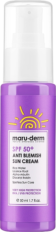 Sonnenschutzmittel für das Gesicht gegen Altersflecken  - Maruderm Cosmetics Anti-Blemish Sun Cream SPF 50  — Bild N1