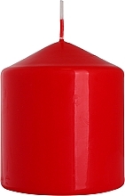 Düfte, Parfümerie und Kosmetik Zylindrische Kerze 80x90 mm rot - Bispol