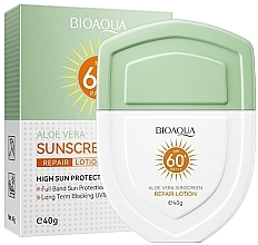 Sonnenschutzlotion mit Aloe Vera-Extrakt - Bioaqua Aloe Vera Sunscreen Repair Lotion SPF60+  — Bild N1