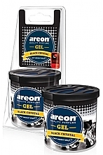 Gel-Lufterfrischer Schwarzer Kristall - Areon Gel Can Blister Black Crystal  — Bild N1