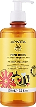 Düfte, Parfümerie und Kosmetik Körper- und Haargel mit Calendula und Honig (mit Spender) - Apivita Mini Bees Gentle Kids Hair & Body Wash