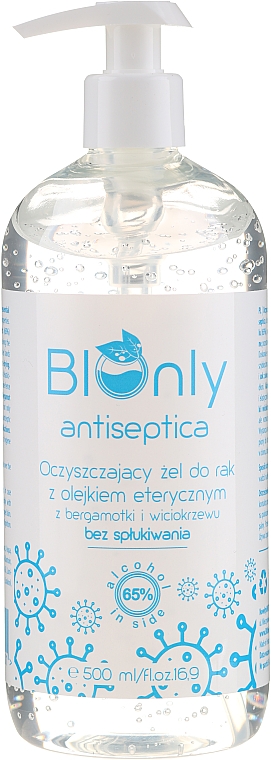 Antibakterielles Handgel mit ätherischem Bergamottenöl - BIOnly Antiseptica Antibacterial Gel — Bild N4