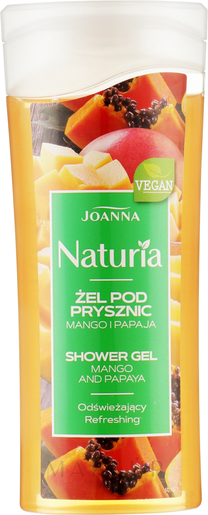 Duschgel "Mango & Papaya" - Joanna Naturia Mango and Papaya Shower Gel — Bild 100 ml