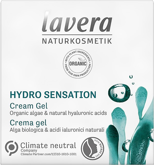 Gel-Creme mit Algenextrakt und Hyaluronsäure für das Gesicht - Lavera Hydro Sensation Cream Gel — Bild N1