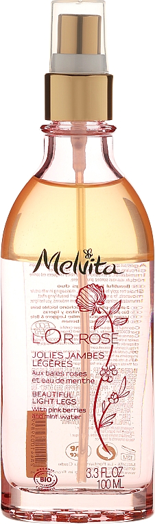 Fußöl mit rosa Beeren und Minzwasser - Melvita L'Or Rose Oil — Bild N1