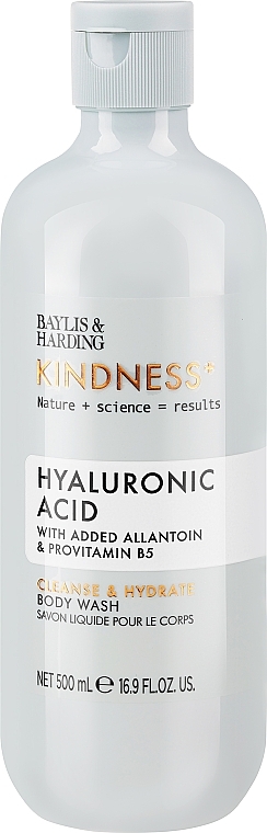 Duschgel - Baylis & Harding Kindness+ Hyaluronic Acid Cleanse + Hydrate Body Wash — Bild N1