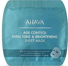 Düfte, Parfümerie und Kosmetik Tuchmaske für das Gesicht - Ahava Time To Smooth Age Control Even Tone & Brightening Sheet Mask