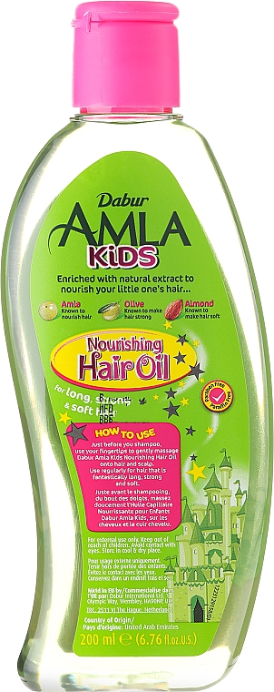 Pflegendes Haaröl für Kinder mit Amla, Olive und Mandel - Dabur Amla Kids Nourishing Hair Oil — Bild N2