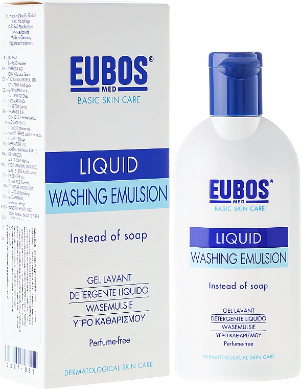Flüssige Wasch-, Dusch- und Badeemulsion - Eubos Med Basic Skin Care Liquid Washing Emulsion — Bild N1