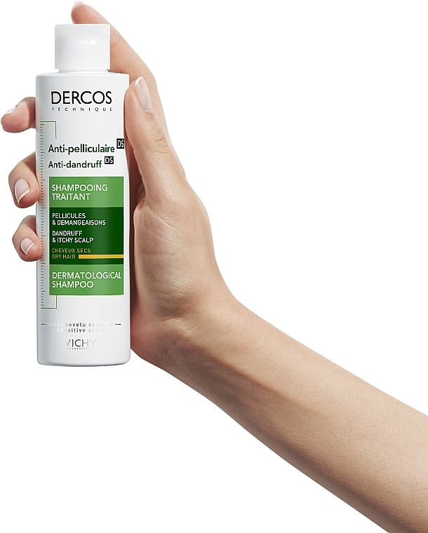 Anti-Schuppen Pflegeshampoo für trockenes Haar - Vichy Dercos Anti-Dandruff Treatment Shampoo — Foto N4