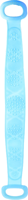 Doppelseitige Reiniguns- und Massagebürste für den Körper aus Silikon blau - Deni Carte — Bild N1