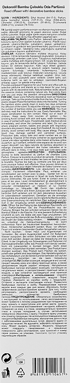 Raumerfrischer Patchouli und Bergamotte - Loris Parfum Patchouli & Bergamot Reed Diffuser — Bild N11