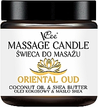 Düfte, Parfümerie und Kosmetik Massagekerze Oriental Oud - VCee Massage Candle Oriental Oud Coconut Oil & Shea Butter