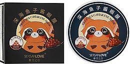 Hydrogelpflaster mit Gold- und rotem Kaviarextrakt - Sersanlove Deep Sea Caviar Eye Mask — Bild N1