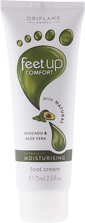 Feuchtigkeitsspendende Fußcreme für die Nacht mit Avocado und Aloe Vera - Oriflame Feet Up Comfort — Bild N1